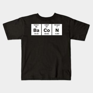 Bacon Periodic Table of Elements Kids T-Shirt